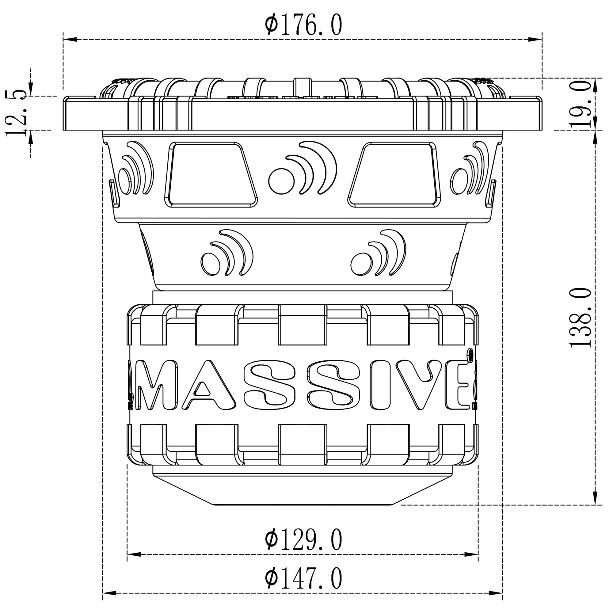 GTR64 - 6.5" 400 Watts RMS Dual 4 Ohm Subwoofer