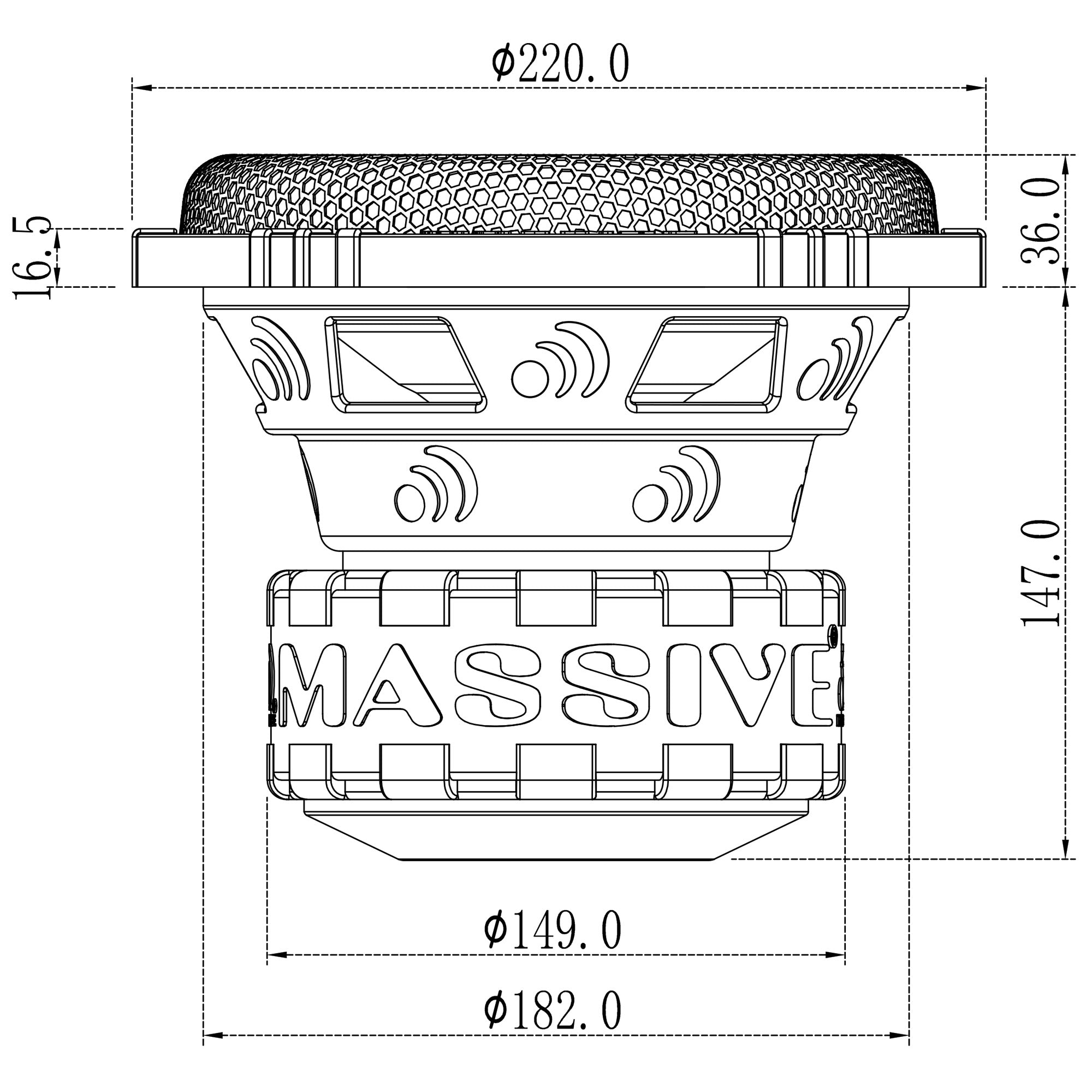 GTR84 - 8" 600 Watts RMS Dual 4 Ohm Subwoofer