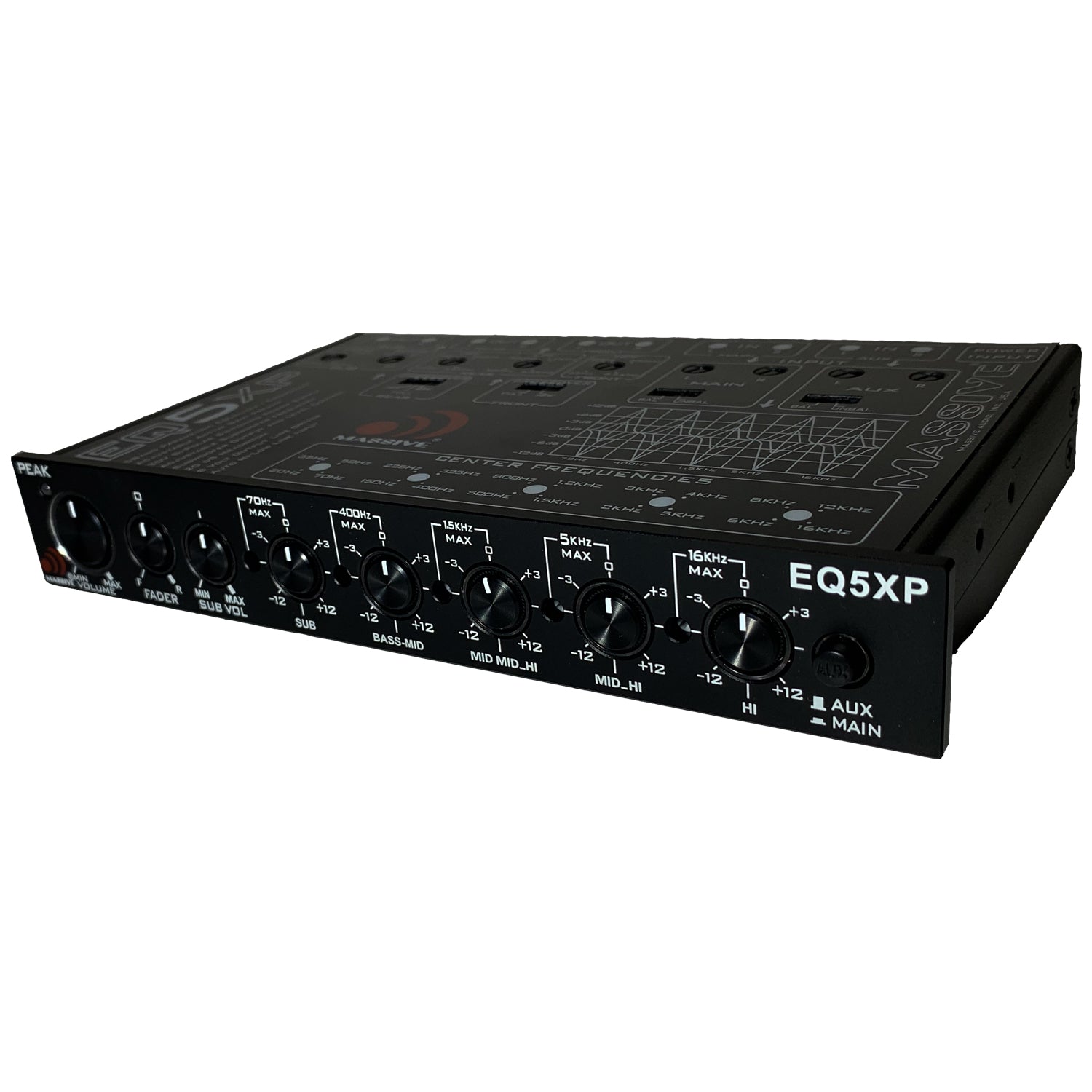 EQ5XP - 5 Band Car Audio Parametric Equalizer / Crossover Signal Processor