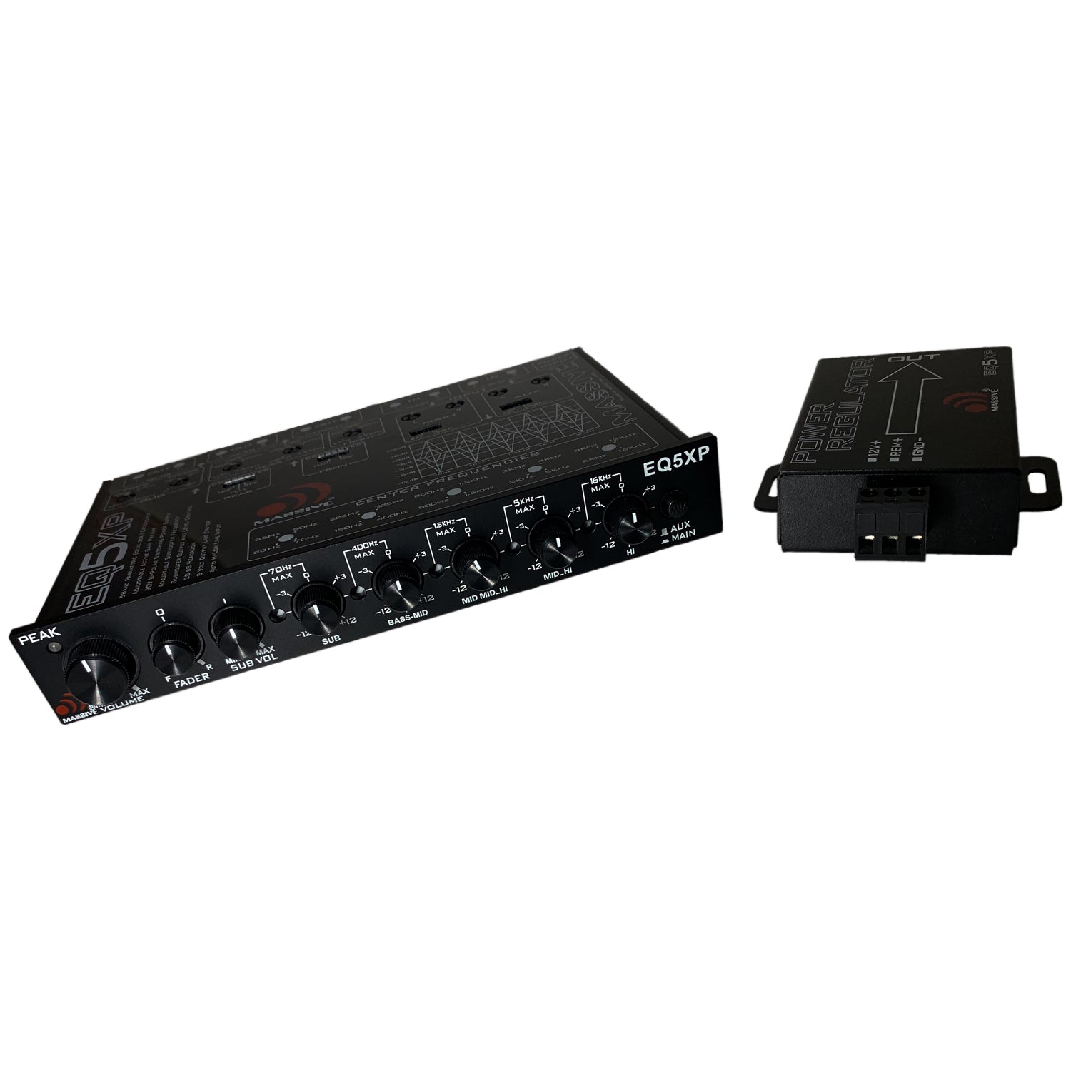 EQ5XP - 5 Band Car Audio Parametric Equalizer / Crossover Signal Processor