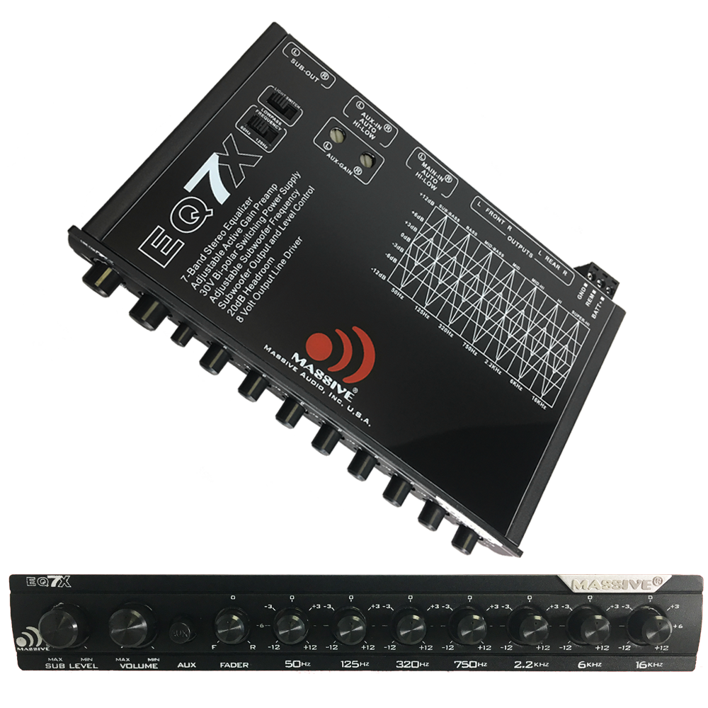 EQ7X - 7 Band Car Audio Graphic Equalizer