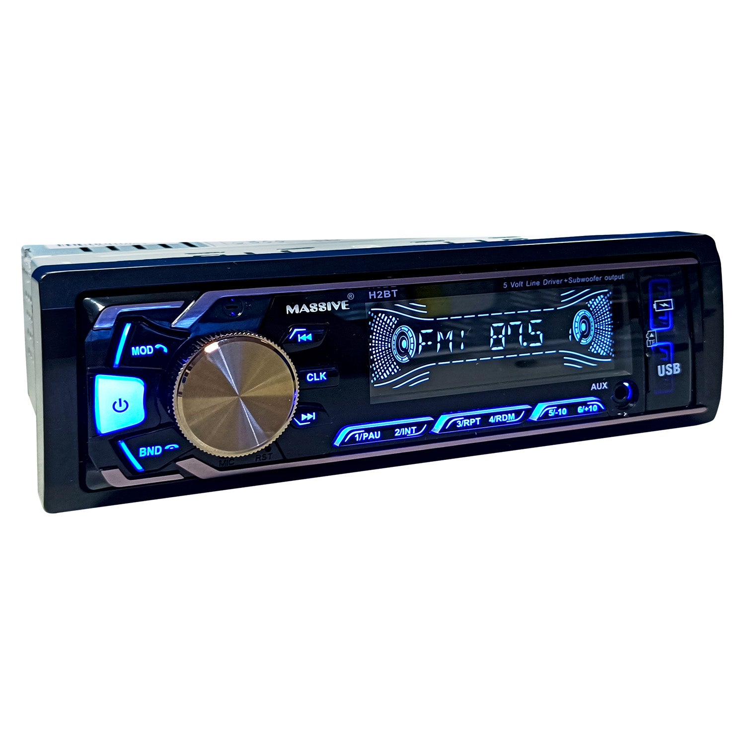 H2BT- HEAD UNIT | Bluetooth, MP3, Dual USB, AM/FM Radio, Pre Amp