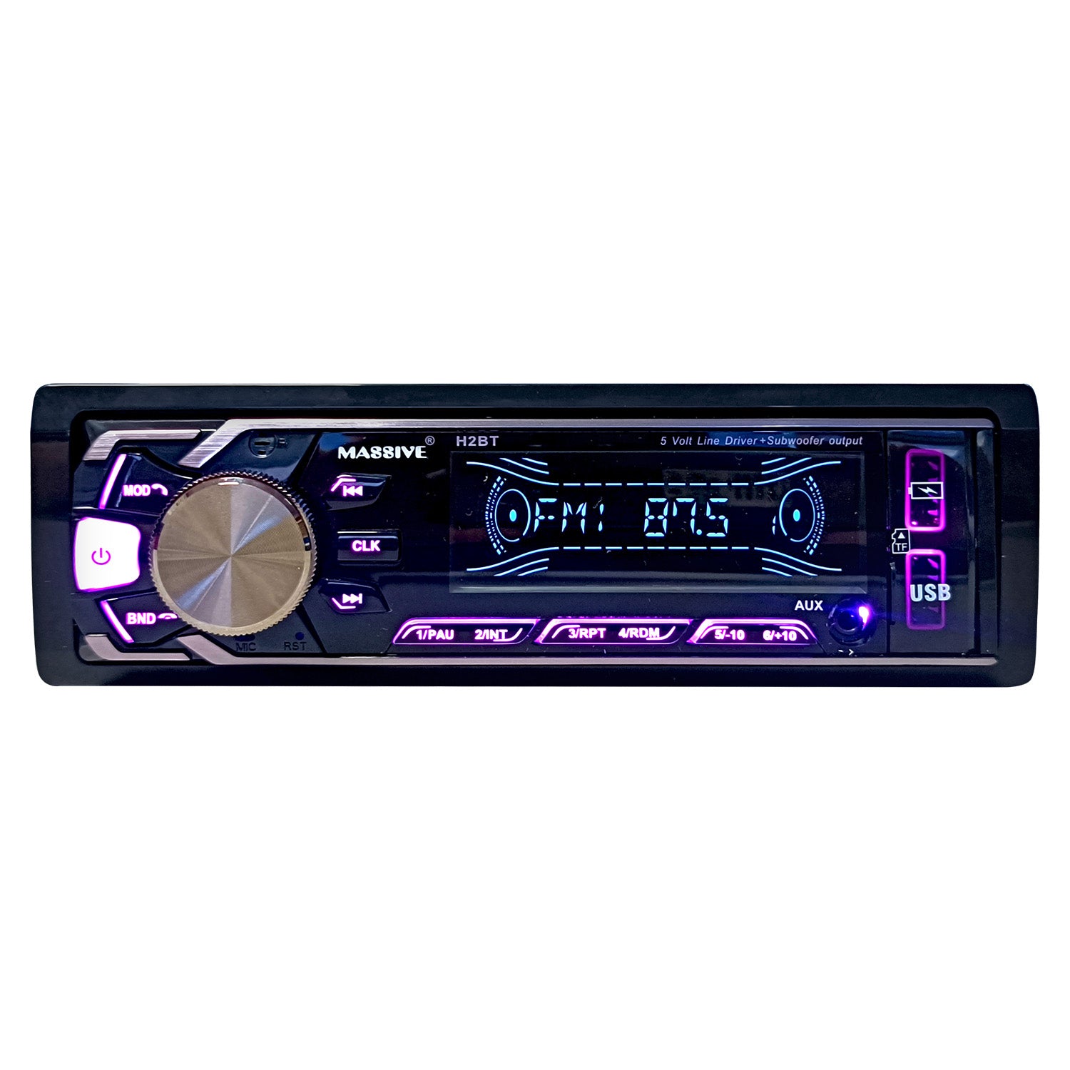 H2BT- HEAD UNIT | Bluetooth, MP3, Dual USB, AM/FM Radio, Pre Amp