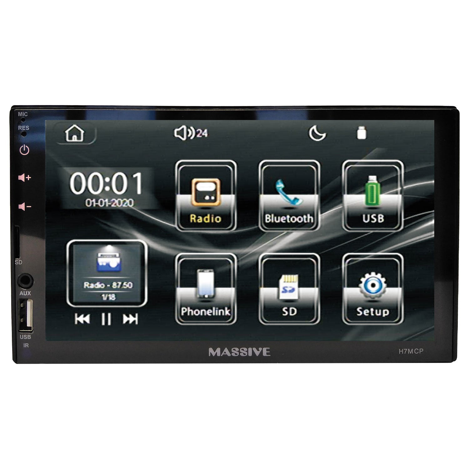 H7MCP - 7" VIDEO HEAD UNIT | CarPlay, Android, Apple Mobile, MP5, Bluetooth, Radio, Camera