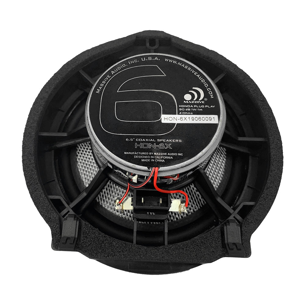 HON6X - 6.5"  Honda OEM Drop-In, 80 Watts RMS Coaxial Kit Speakers (PAIR)