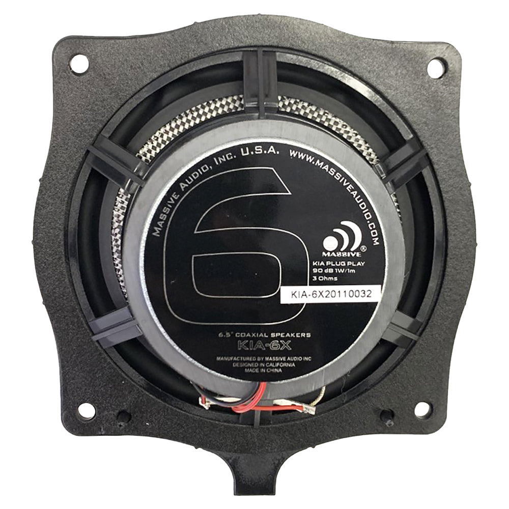 KIA6X - 6.5" KIA OEM Drop-In, 80 Watts RMS Coaxial Kit Speakers