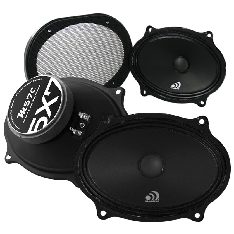 M57C - 5"x7" 70 Watt 8 Ohm Mid-Range Closed Back Speaker