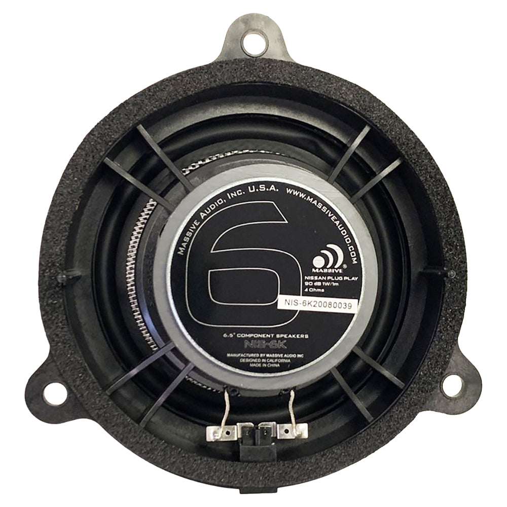 NIS6X - 6.5" Nissan OEM Drop-In, 80 Watts RMS Coaxial Kit Speakers